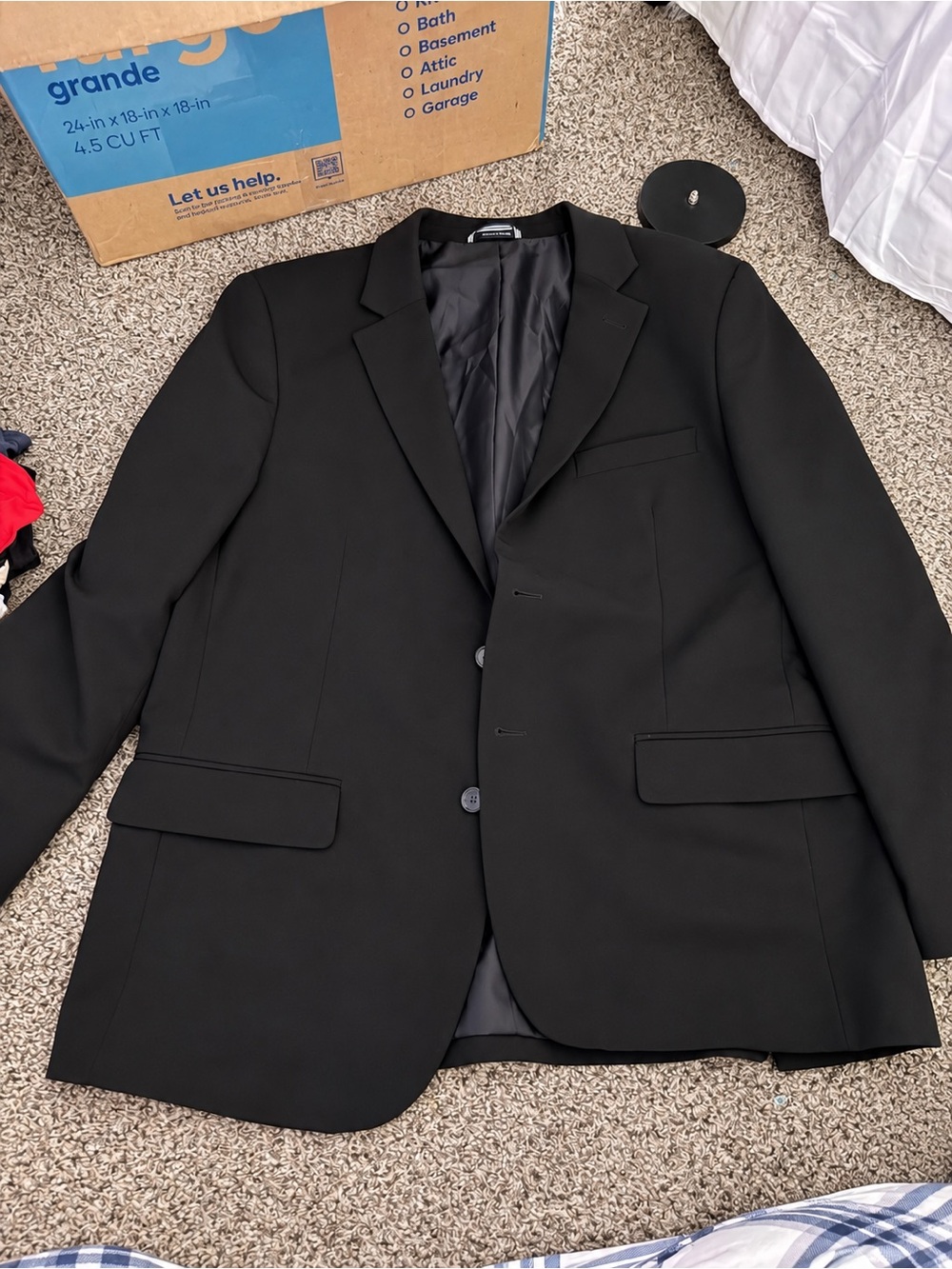 Nautica Black Men's Two-Button Blazer